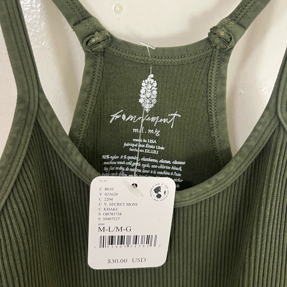 Free People Happiness Runs Tank Green
